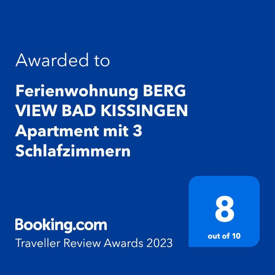 Ferienwohnung Berg View Bad Kissingen Apartment Mit 3 Schlafzimmern Eksteriør billede